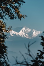 snow covered mountain during daytime