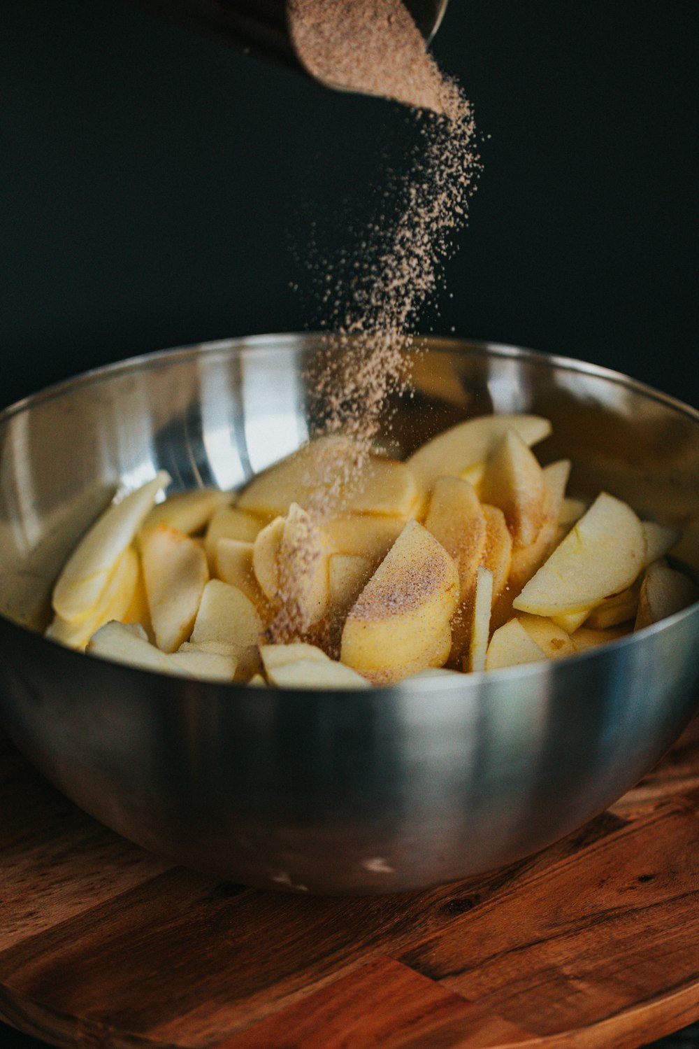 sliced banana on stainless steel bowl