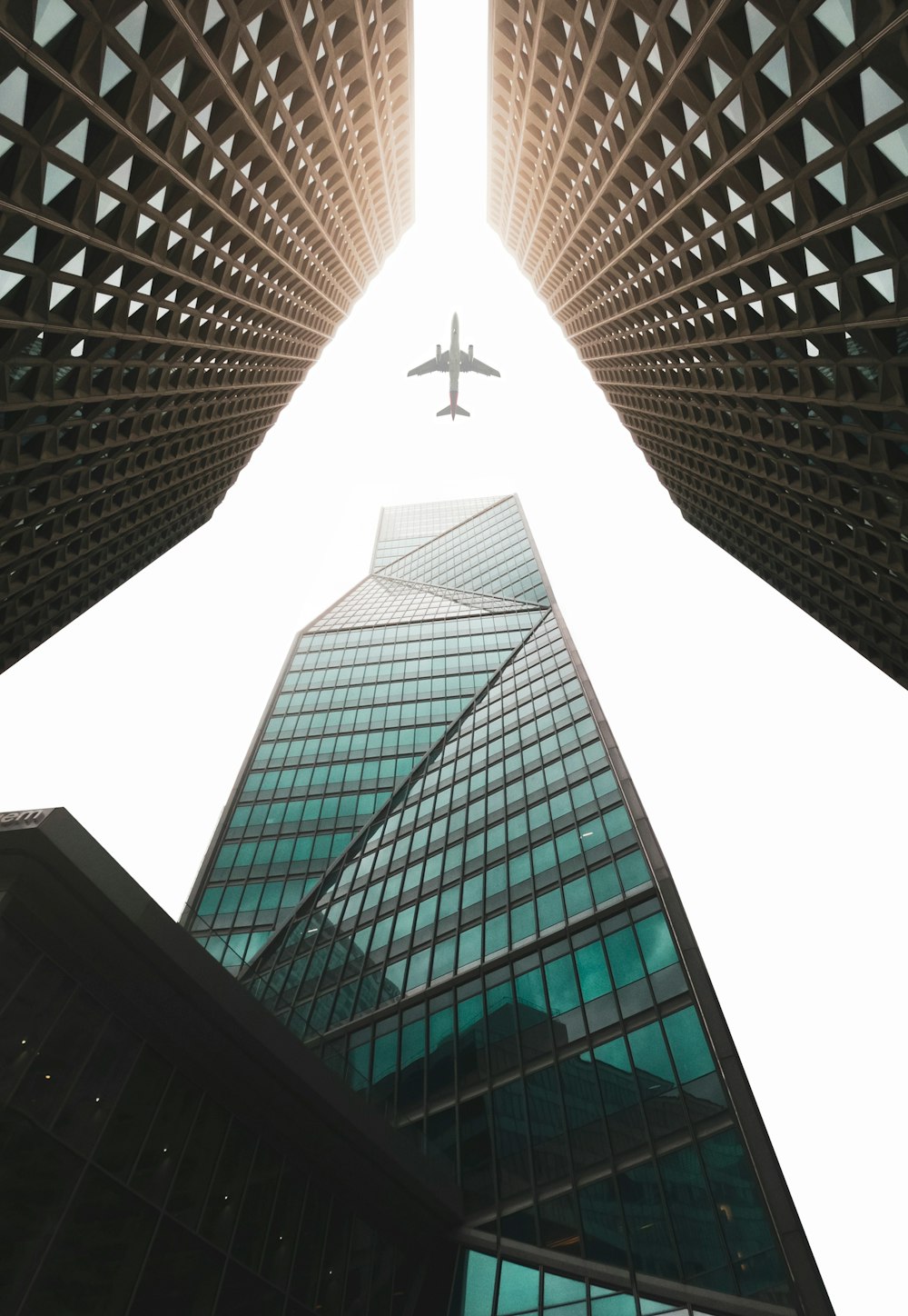 low angle photography of high rise building