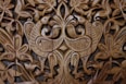 brown wooden tribal carved wall decor