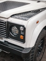 Side profile of the iconic bm 12 Pajero showing its rugged design