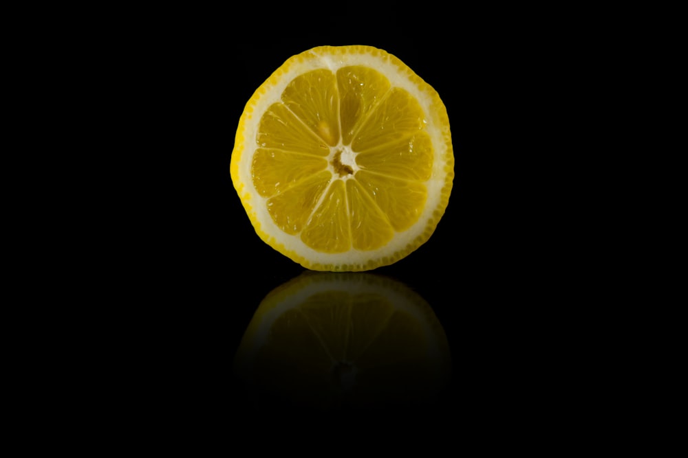 yellow lemon with white background