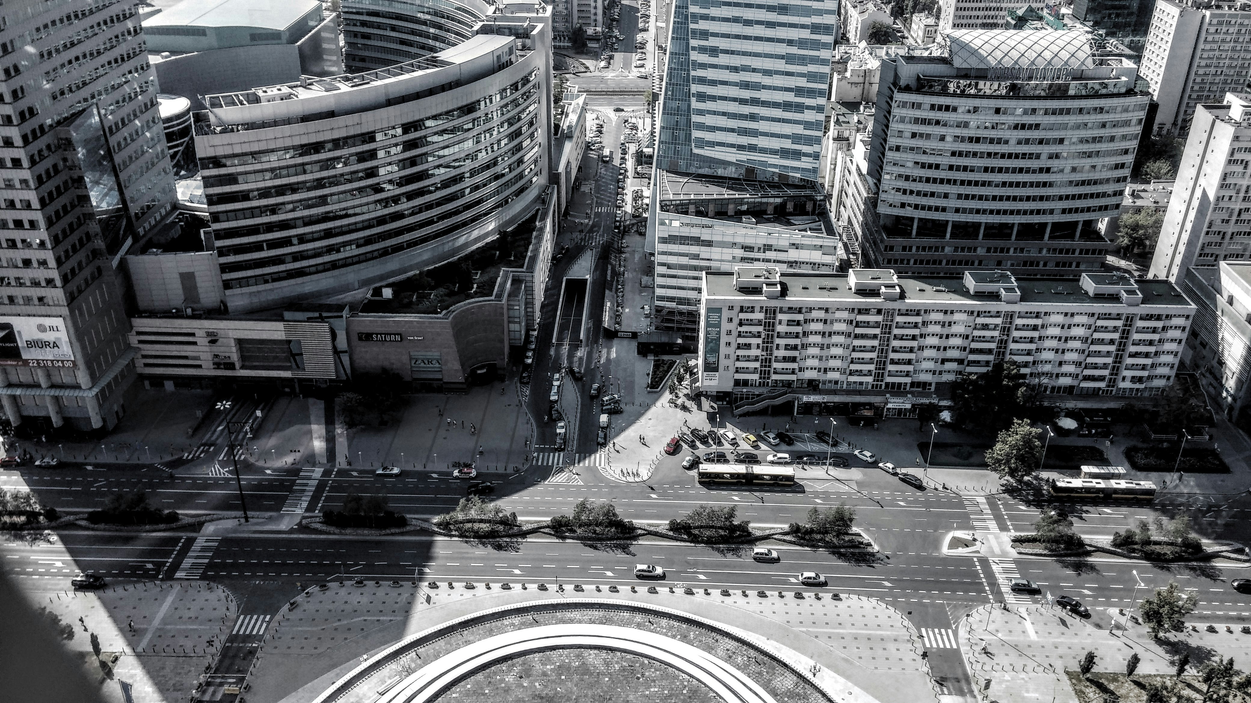 high rise buildings near road during daytime