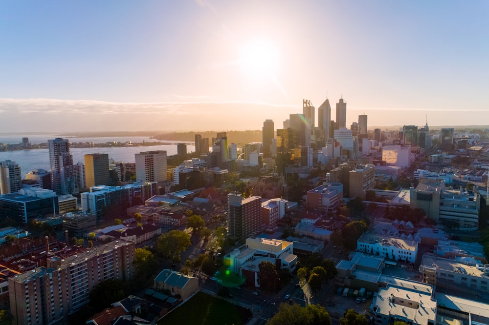 aerial view of city buildings during daytime