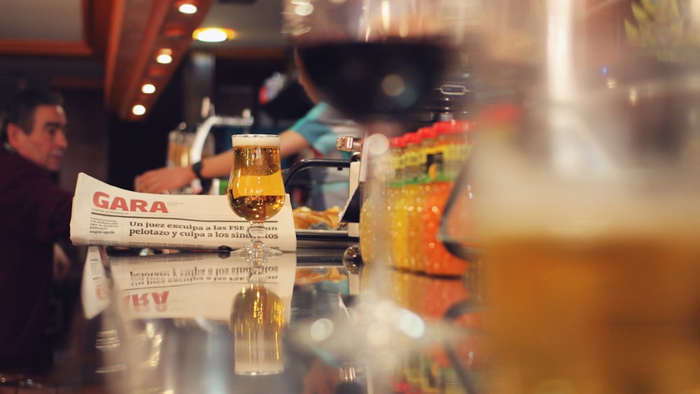 clear glass bottles on table