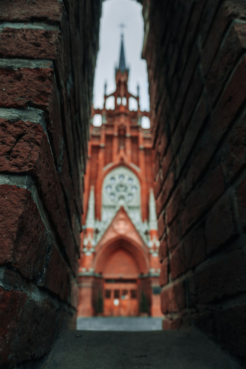 brown brick building with clock