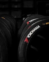 a pile of tires sitting next to each other