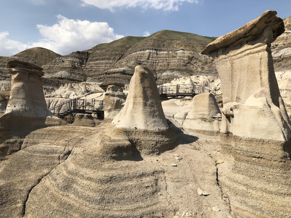 brown rock formation under blue sky during daytime