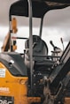 black and yellow auto rickshaw