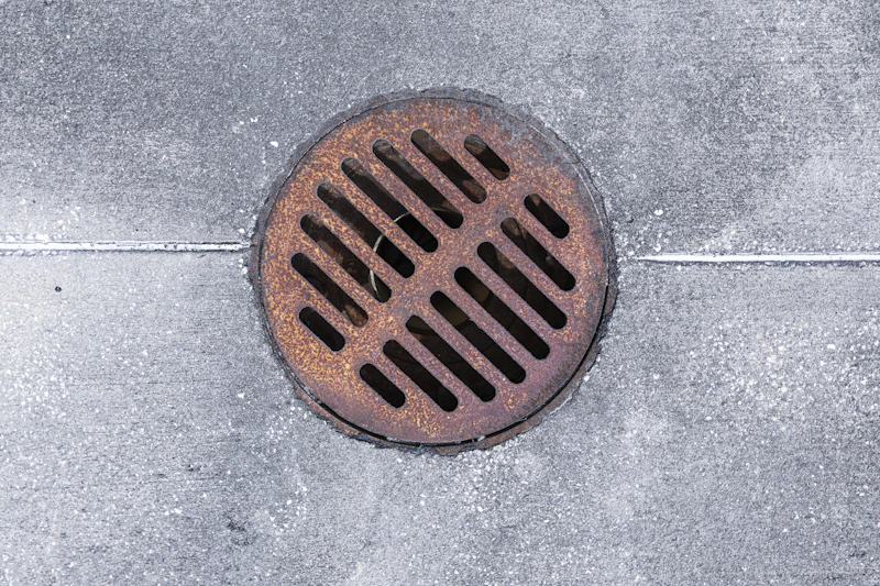 Outdoor drain line repair