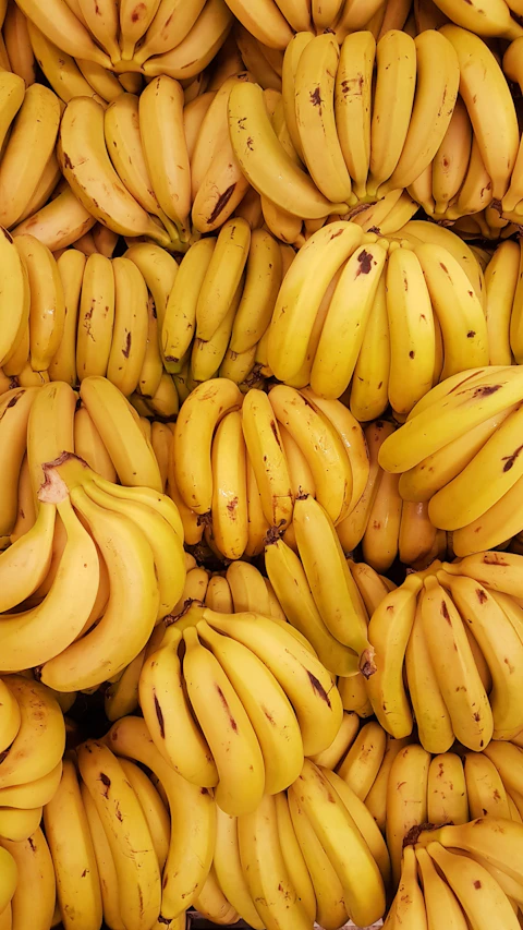 A bunch of yellow bananas