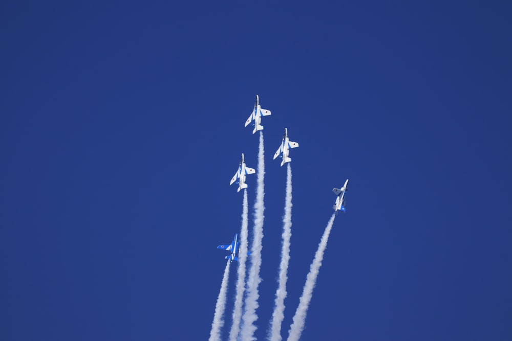 white jet plane in the sky