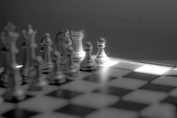 chess pieces on chess board