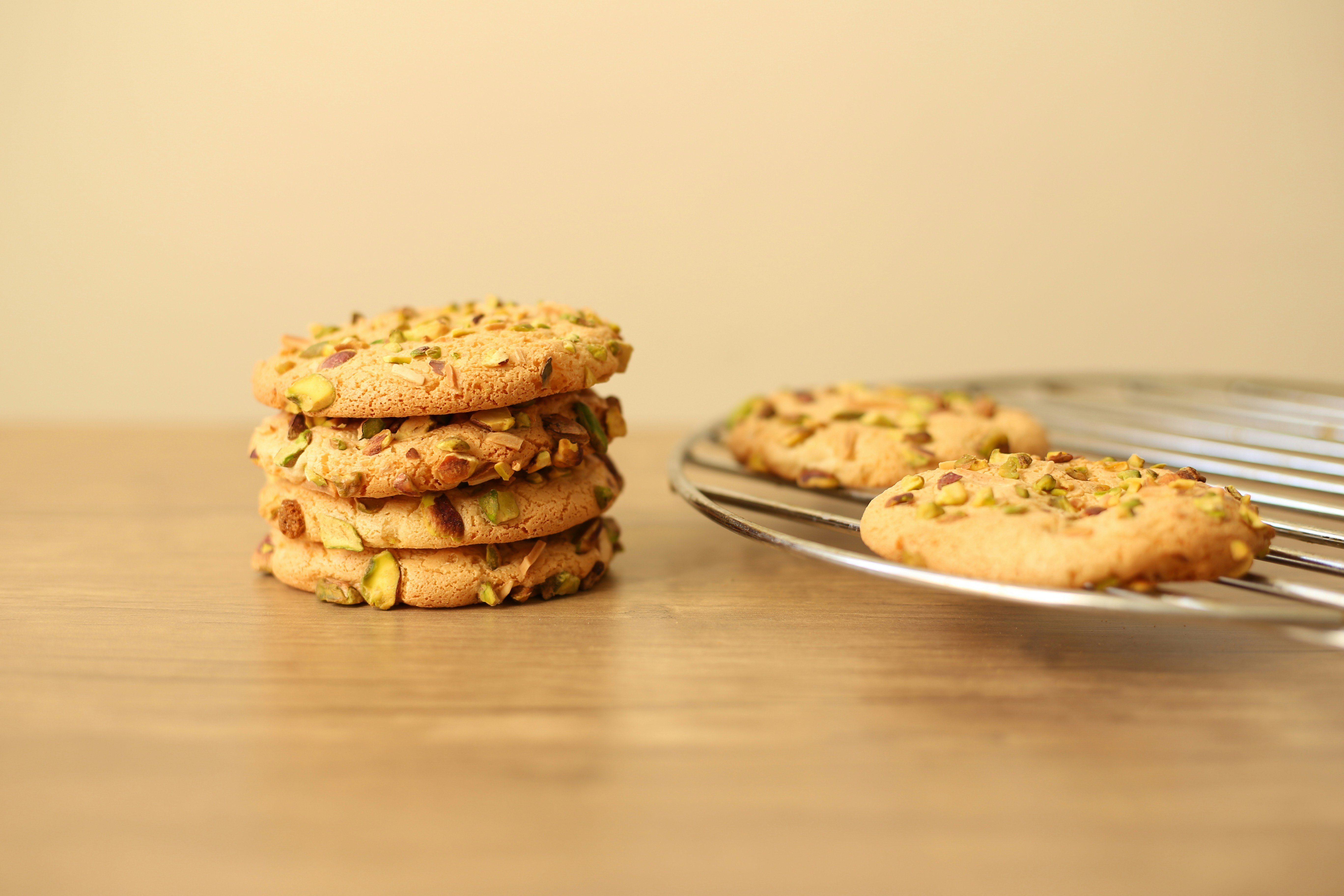 brown cookies on white ceramic plate