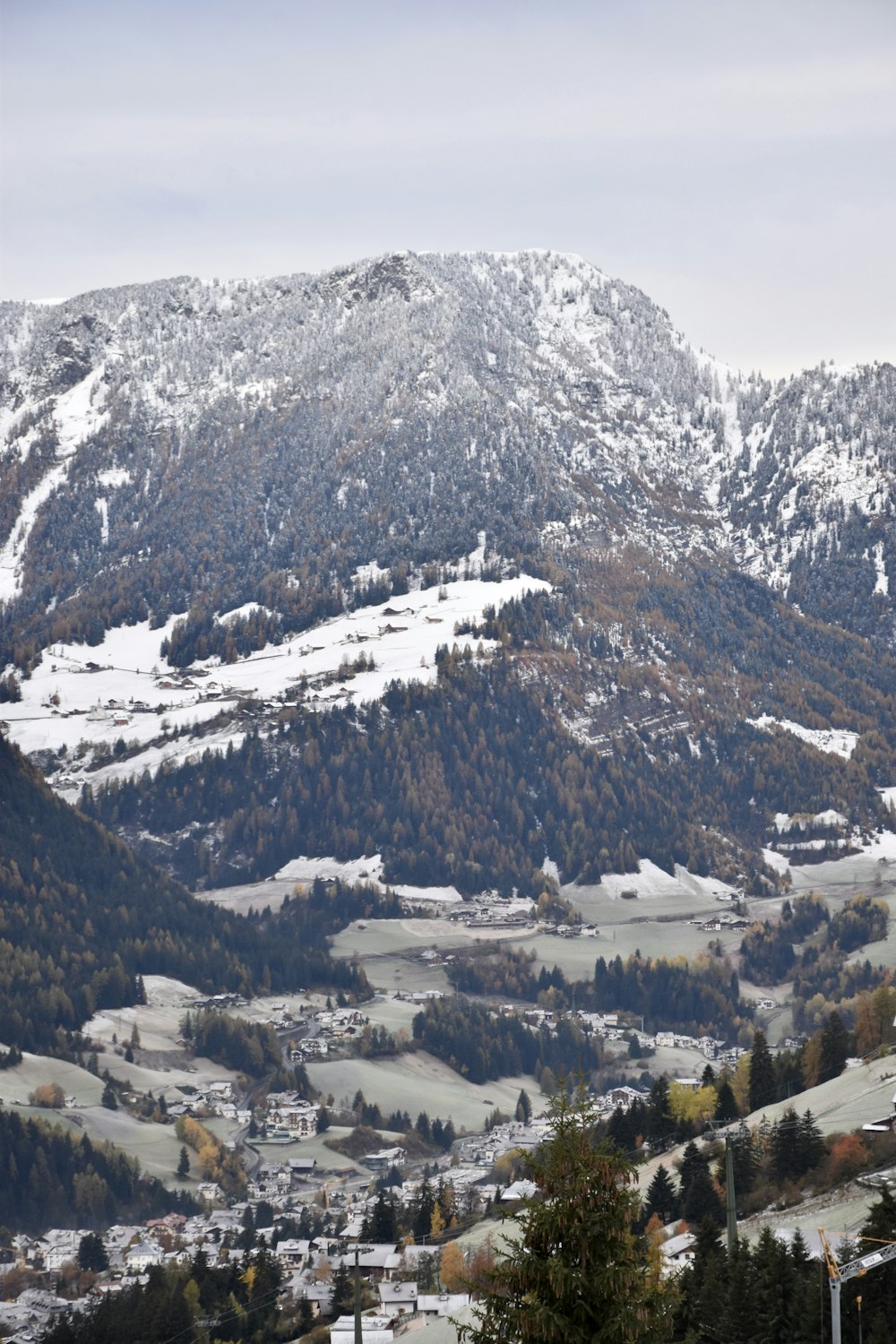 snow covered mountain during daytime