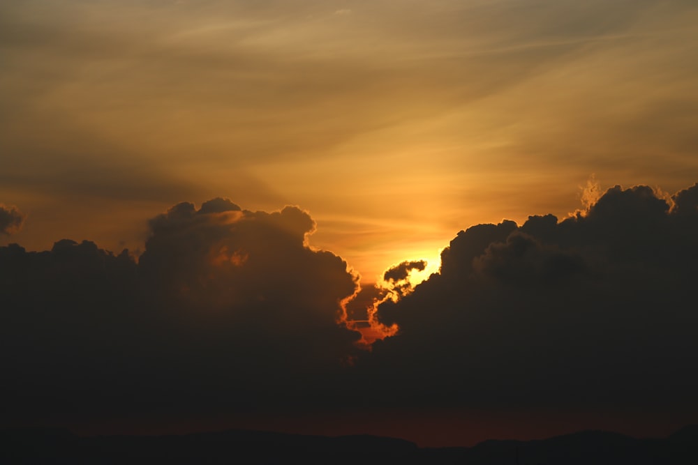 clouds and sky during sunset