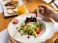vegetable salad on white ceramic plate