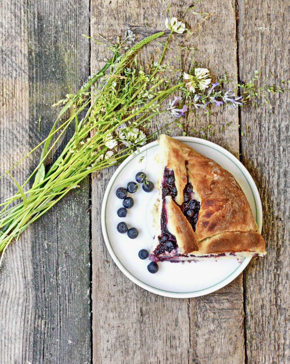 bread on white ceramic plate