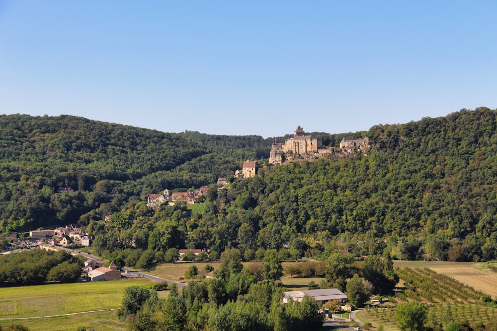 alberi verdi e costruzione in cemento marrone durante il giorno