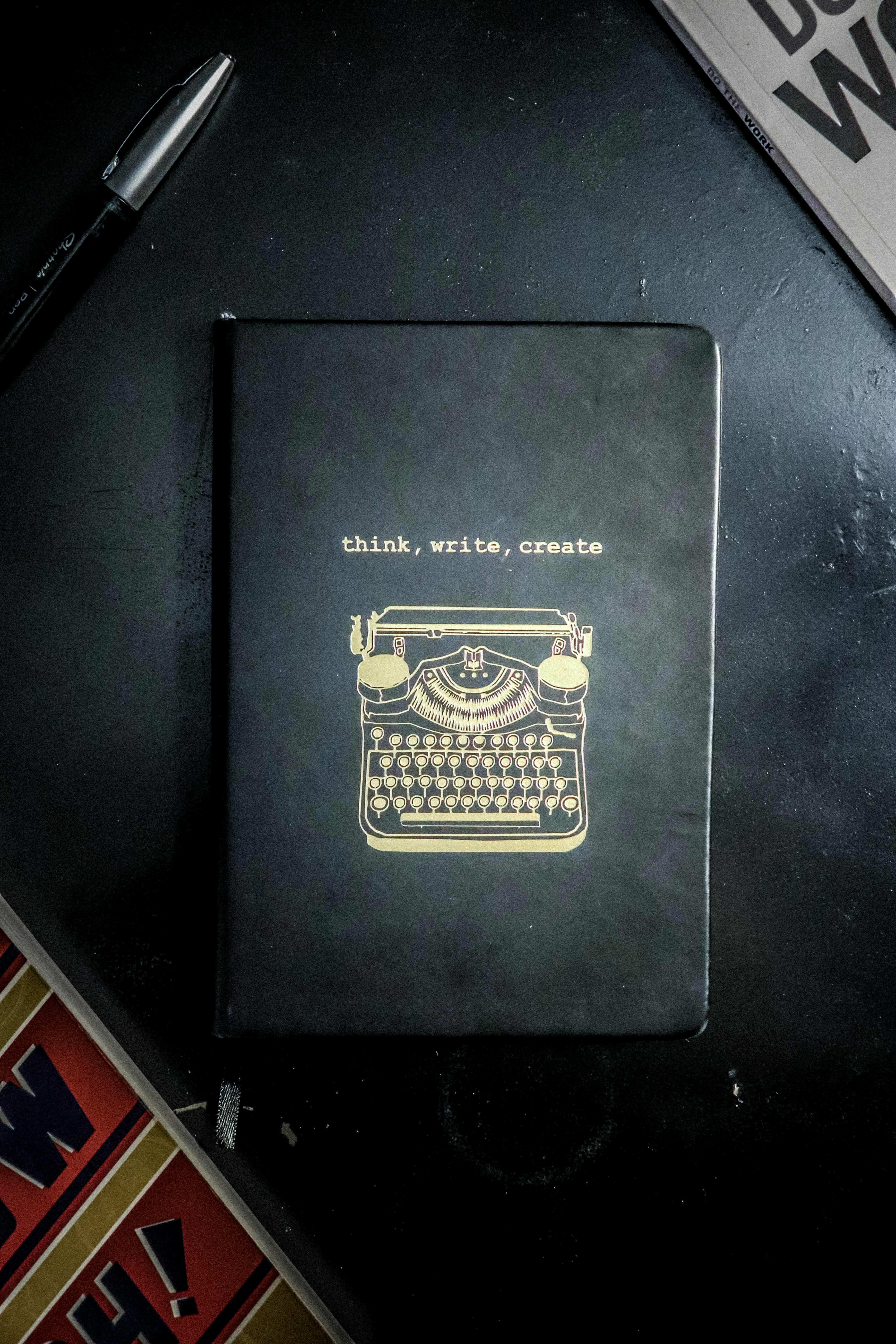 black and gold book cover