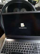 Laptop screen showing printer driver installation process