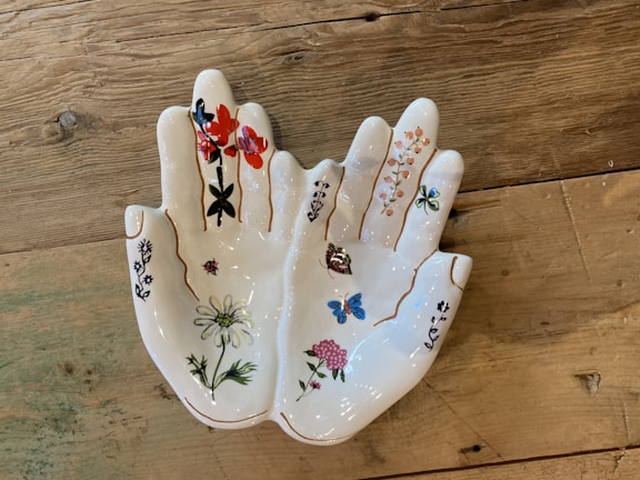 A beautiful hand-painted Limoges ceramic piece showcasing intricate details.