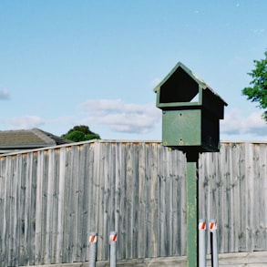 brown wooden fence under blue sky during daytime