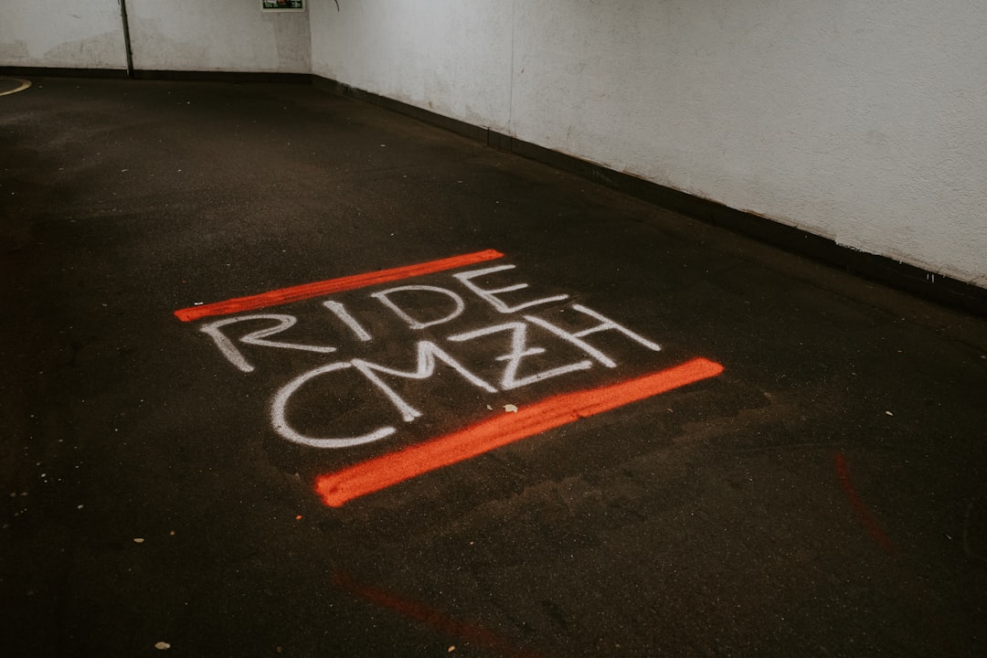 red and black concrete floor