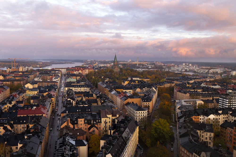 aerial view of city buildings during daytime