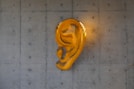 yellow and white heart shaped decor