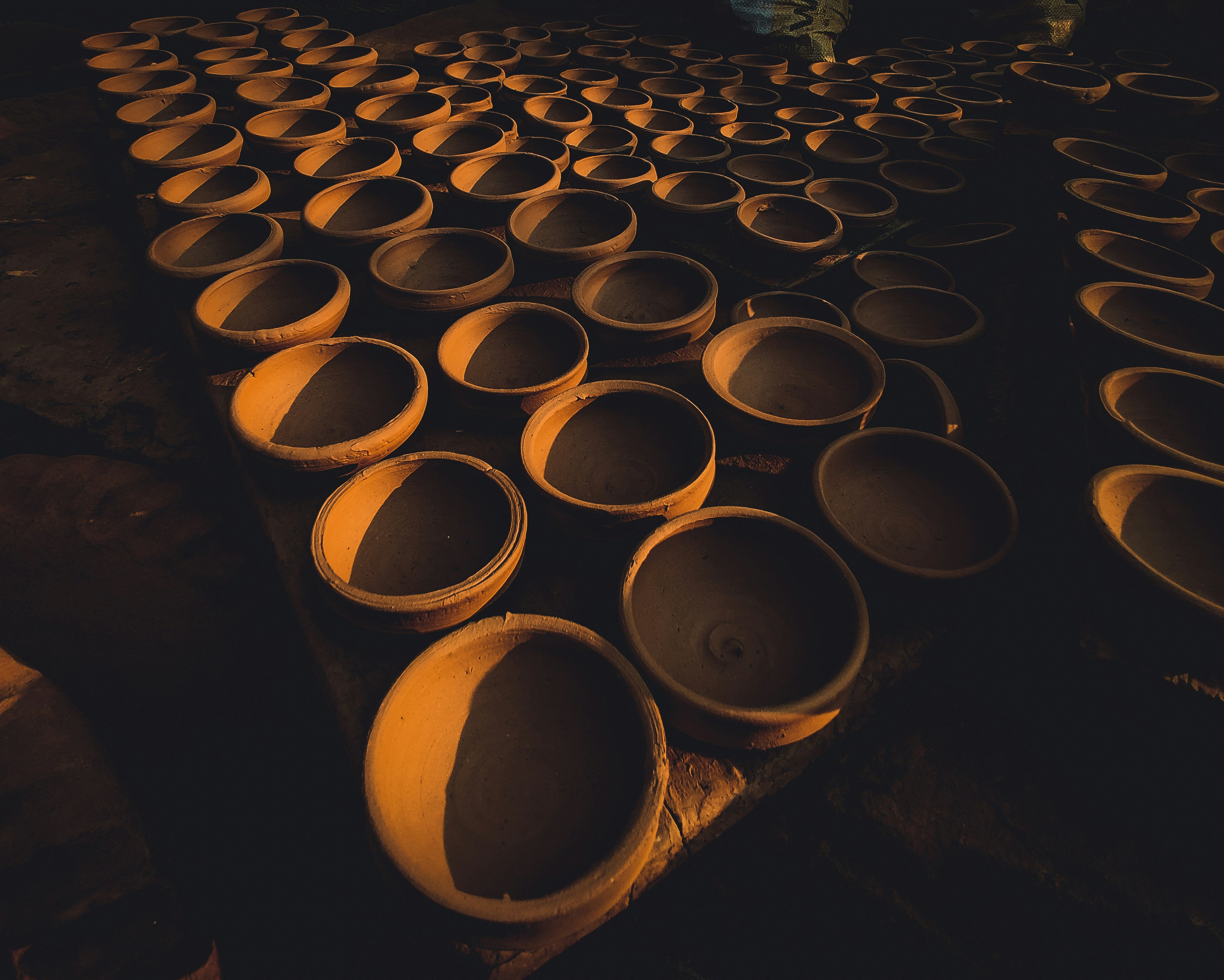 yellow round plastic container lot