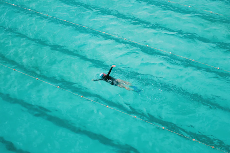 Calm lap lanes in the main pool