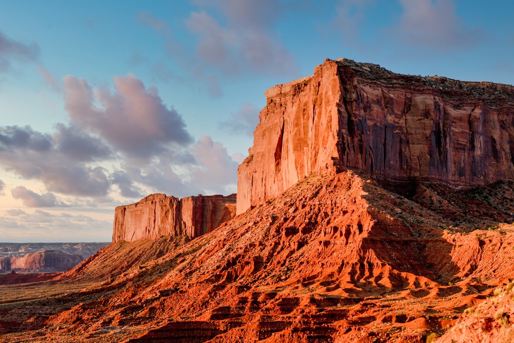 brown rocky mountain under blue sky during daytime