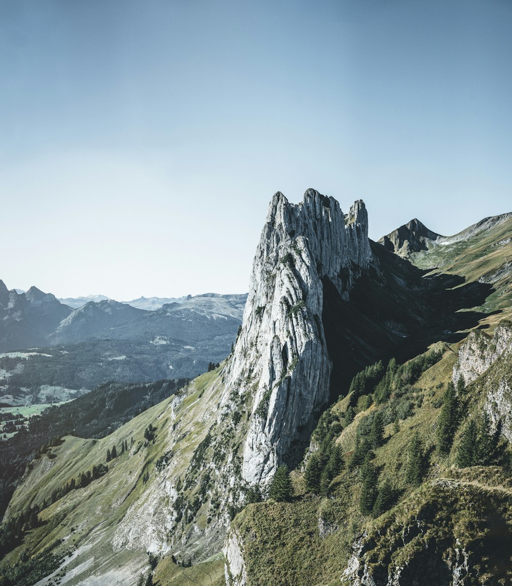 green and gray mountain under blue sky during daytime