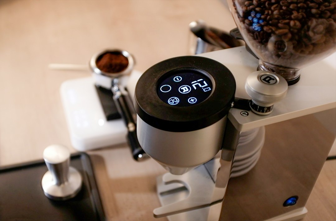 espresso machine closeup