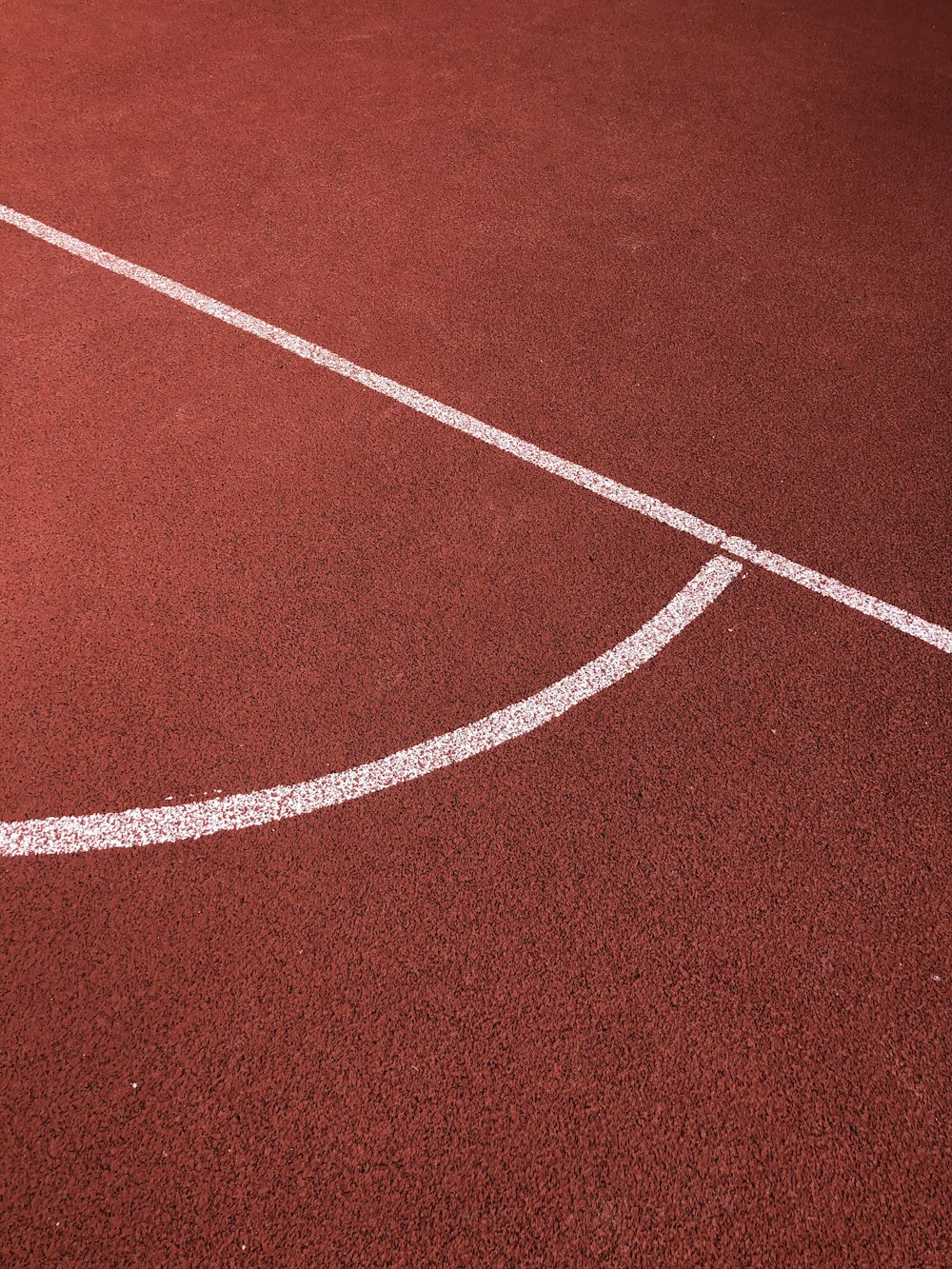 red and white track field