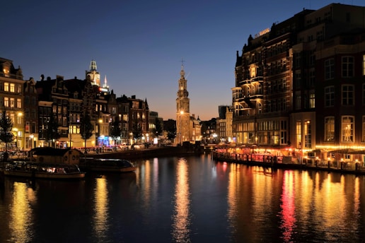 Amsterdam at night apartment nice location