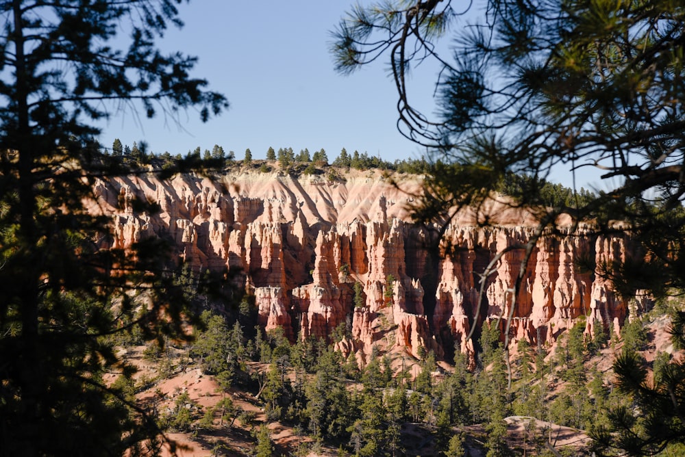 brown rock formation under blue sky during daytime