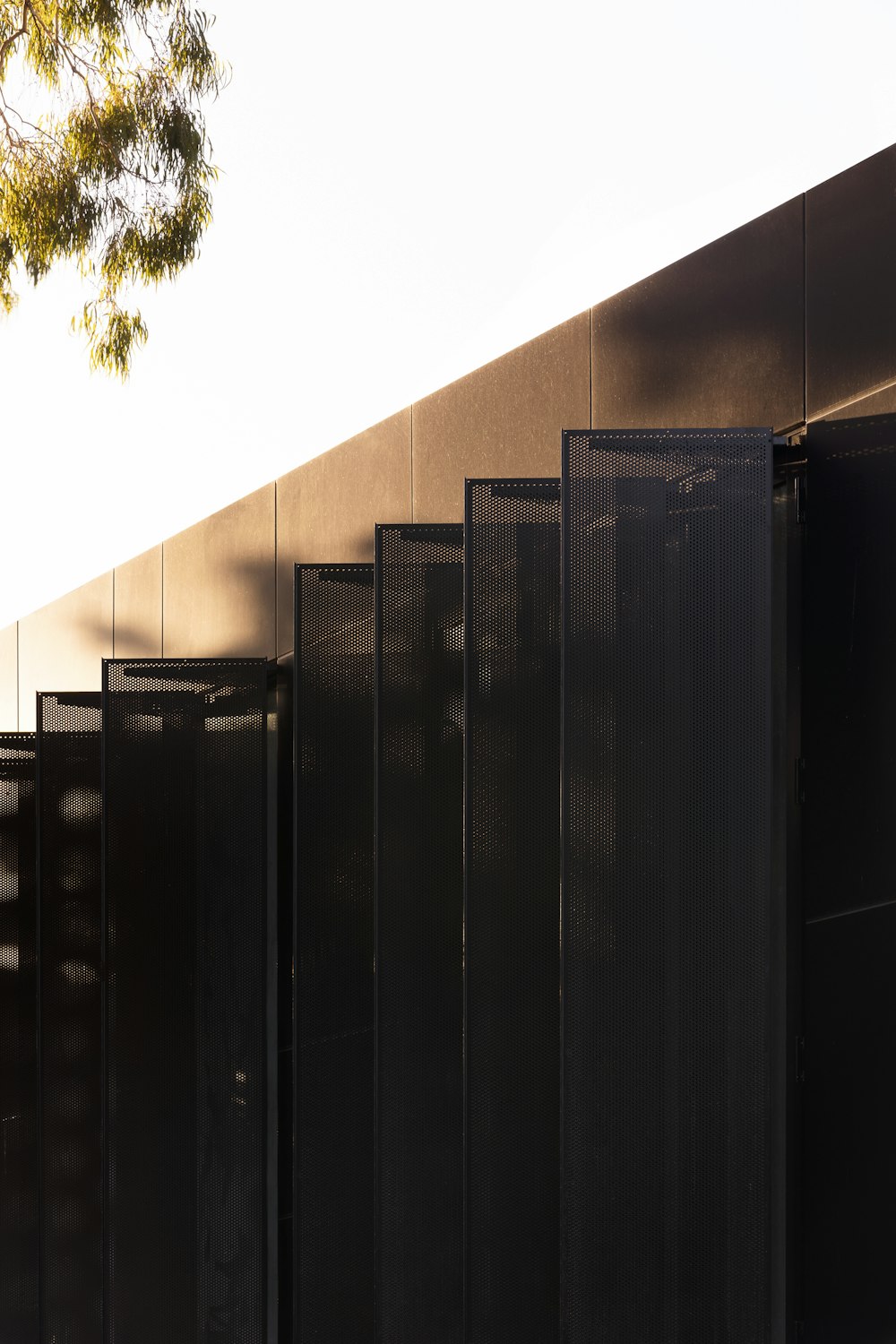 black wooden wall near green tree during daytime