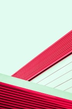 red and white striped building