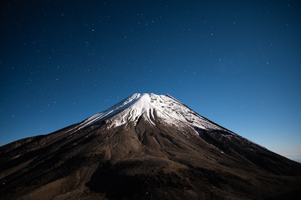 brown and white mountain under blue sky during daytime