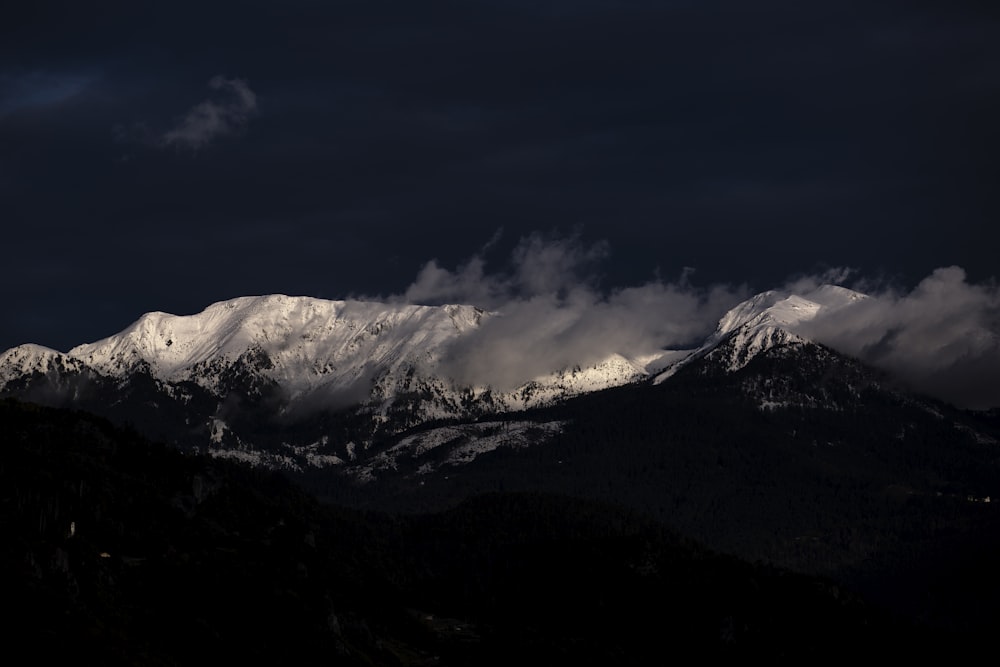 snow covered mountain under blue sky during daytime