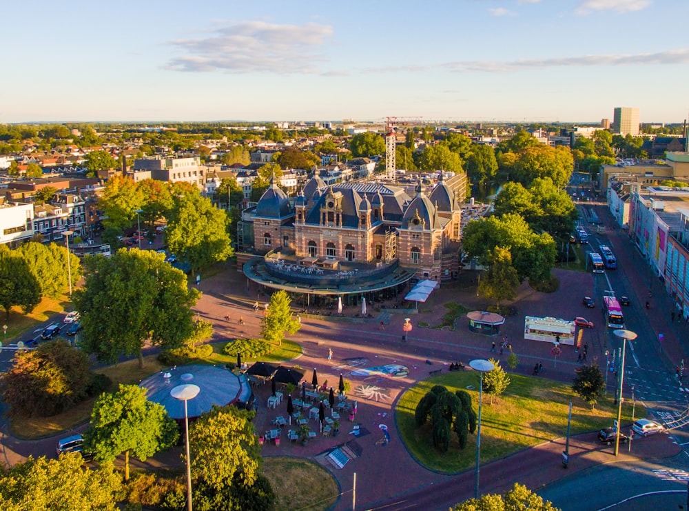 aerial view of park during daytime