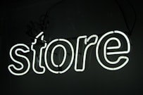 white and black love neon light signage