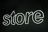 white and black love neon light signage