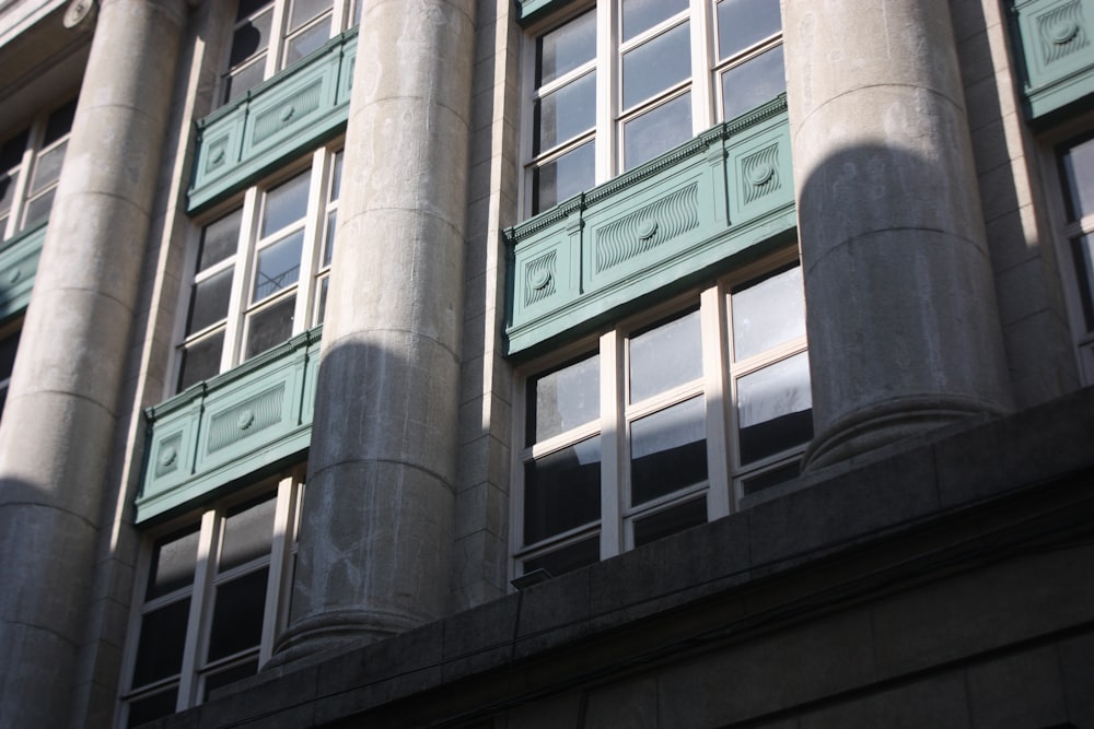 white and green concrete building