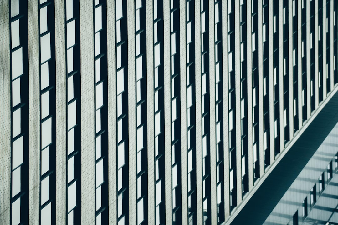 blue and white striped textile