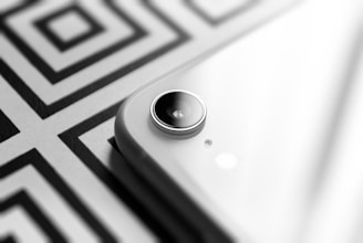 round black button on white and black textile