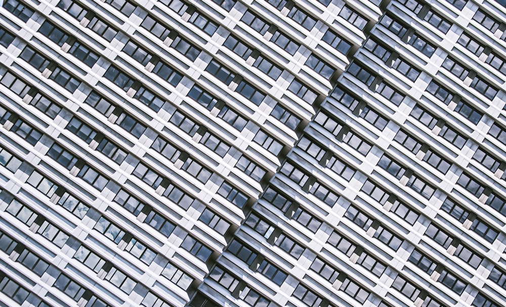 white and black concrete building