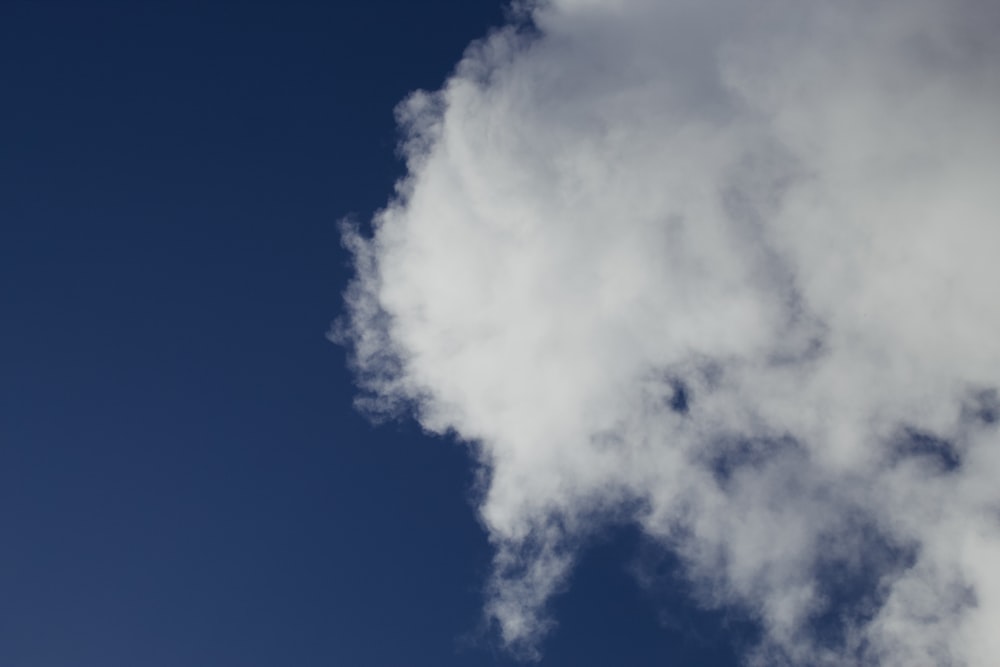 white clouds and blue sky